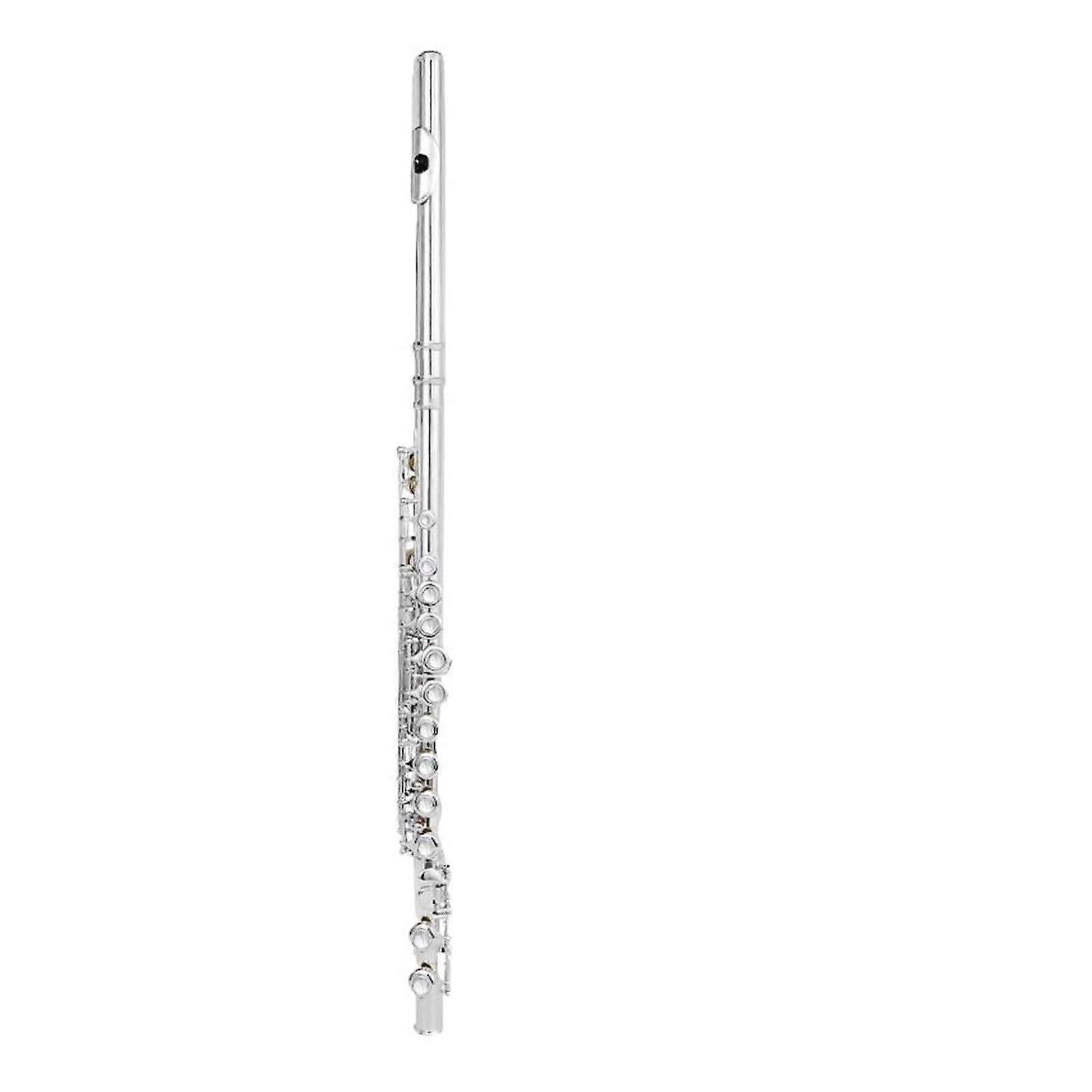 Silver Plated C Flute 16 Key Closed Hole White Copper Performance Model for Beginners