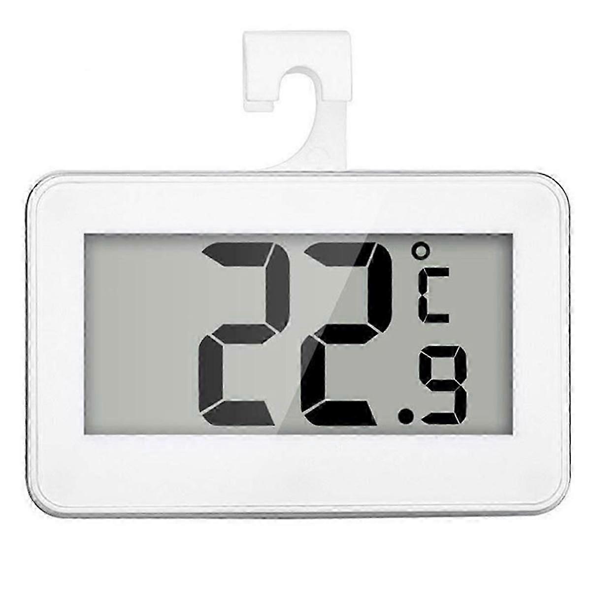 2 Pcs Fridge Thermometer, LCD Display Fridge Temperature Refrigerator Freezer Thermometer