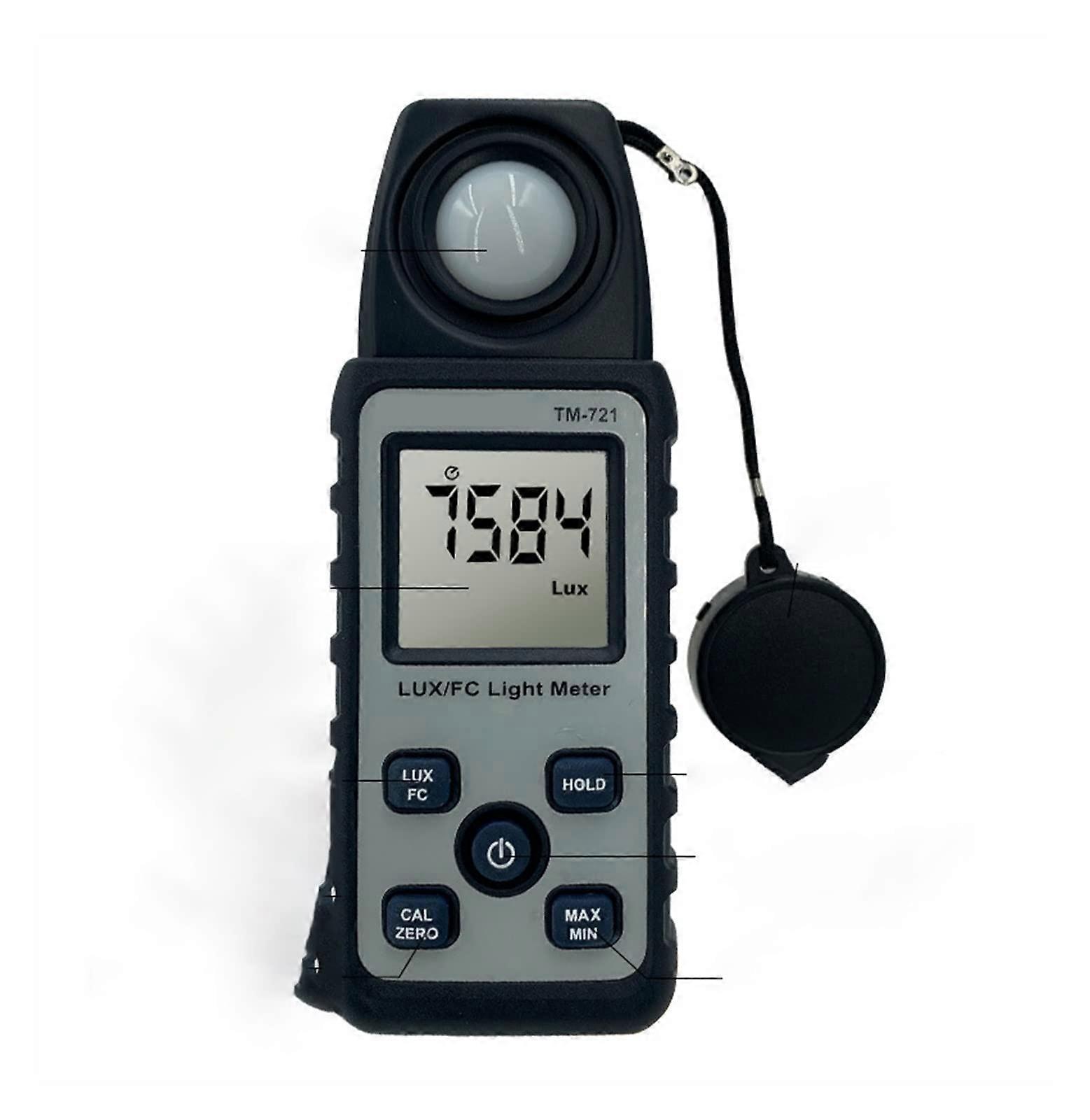 Light Meter TM721  Accuracy Handheld Digital Lux Meter with EZRead Display Compact Size
