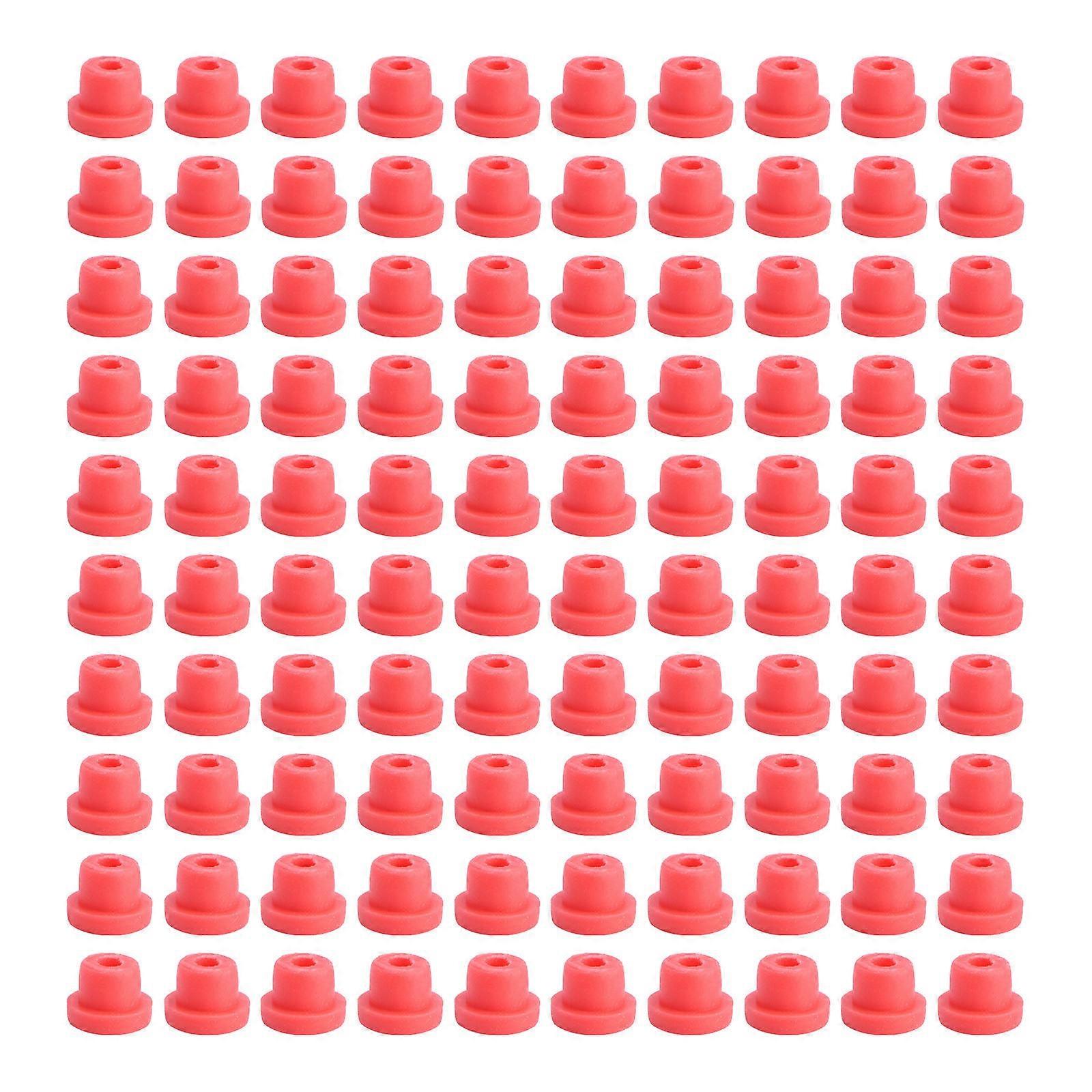 Grommets for Machine Silicone Pads Stabilizing Red Size 1 Auxiliary Tools for Artists 100Pcs