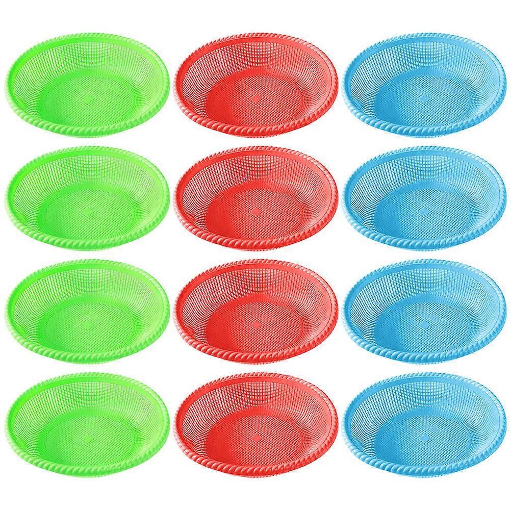 Fruit Basket Kitchen Basket for Food Serving 12Pcs Assorted Color