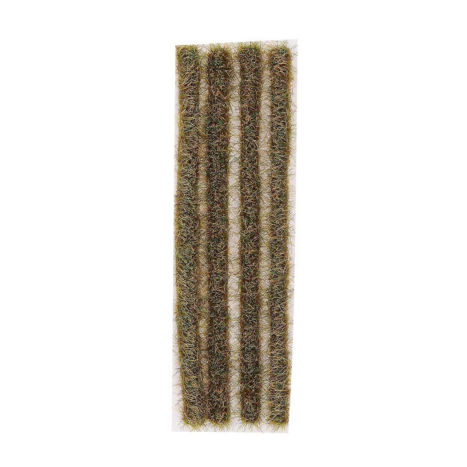 Static Rice Field Grass Strip Model Miniature for Decor 3Sets