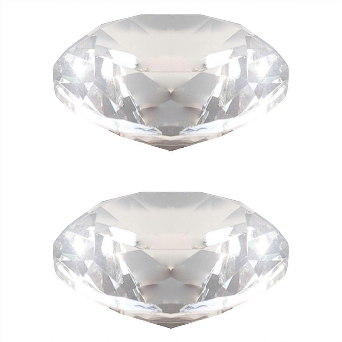 80mm Crystal Diamond Paperweight Decorative A