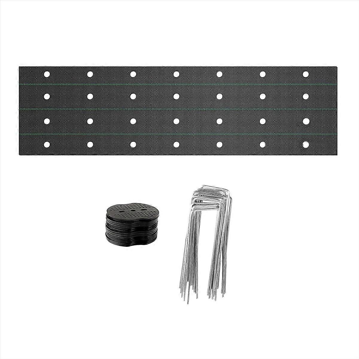 Unkrautbarriere Landschaftsgewebe mit 3 Zoll Pflanzlöchern