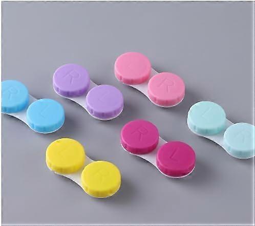 Contact Lens Case Travel Set, 16Pack Mini Leakproof Compact Design, 4 ColorCoded Options