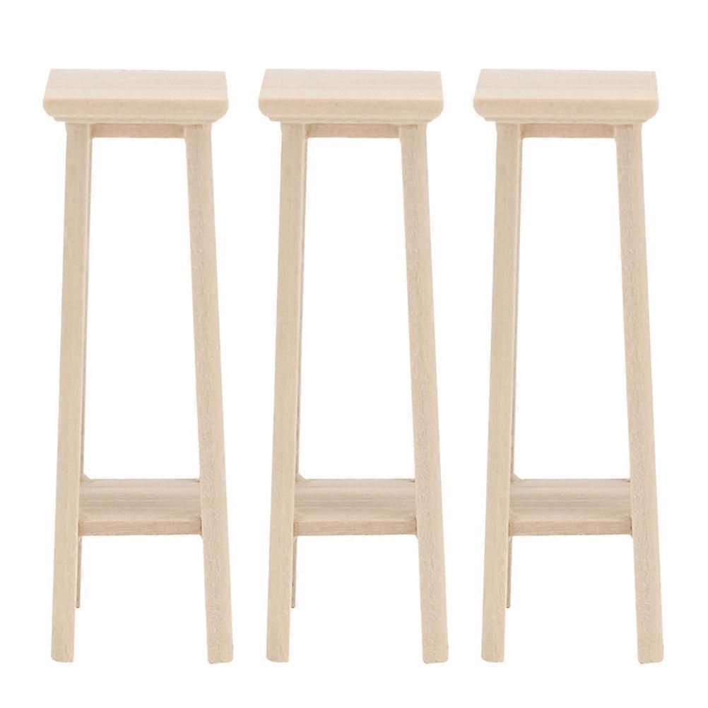 Mini Wooden Stand Mini House Shelf for Decor Use 9Pcs Set