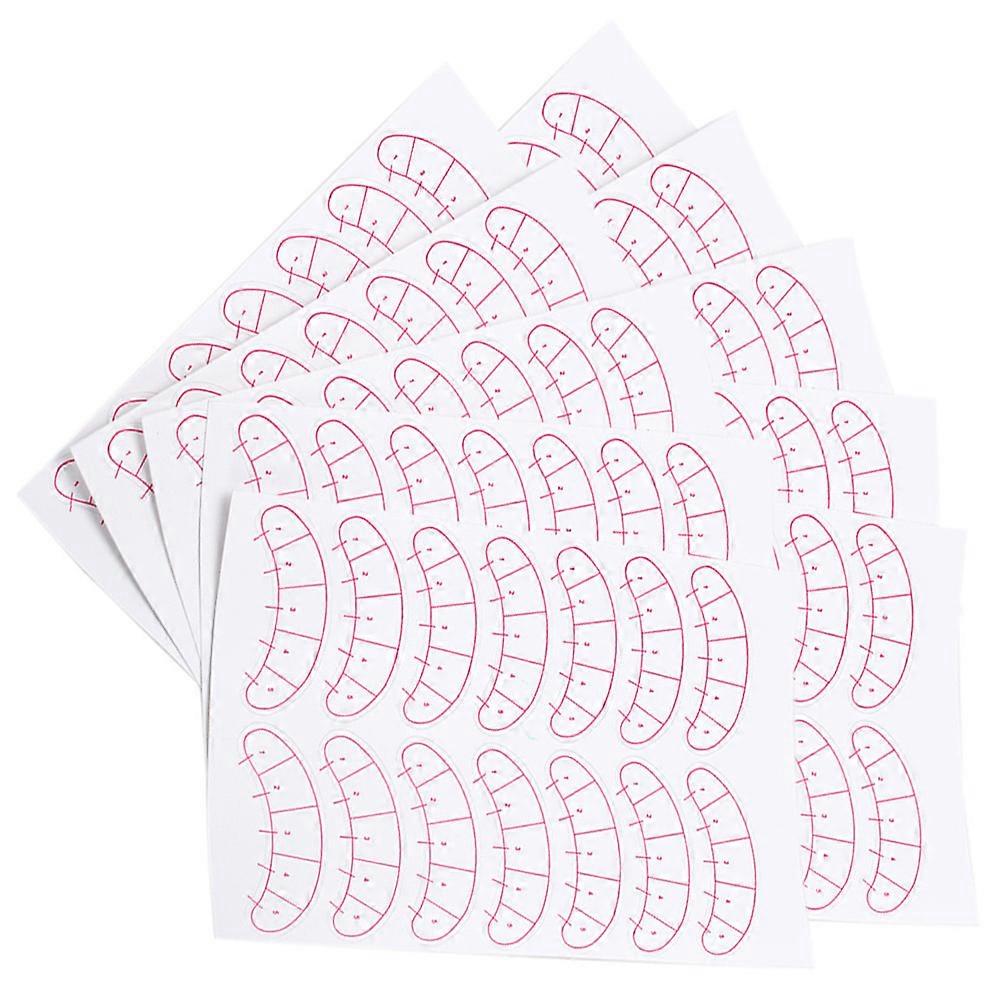 Eyelashes Position Paper Stickers for Practice Use 10 Sheets