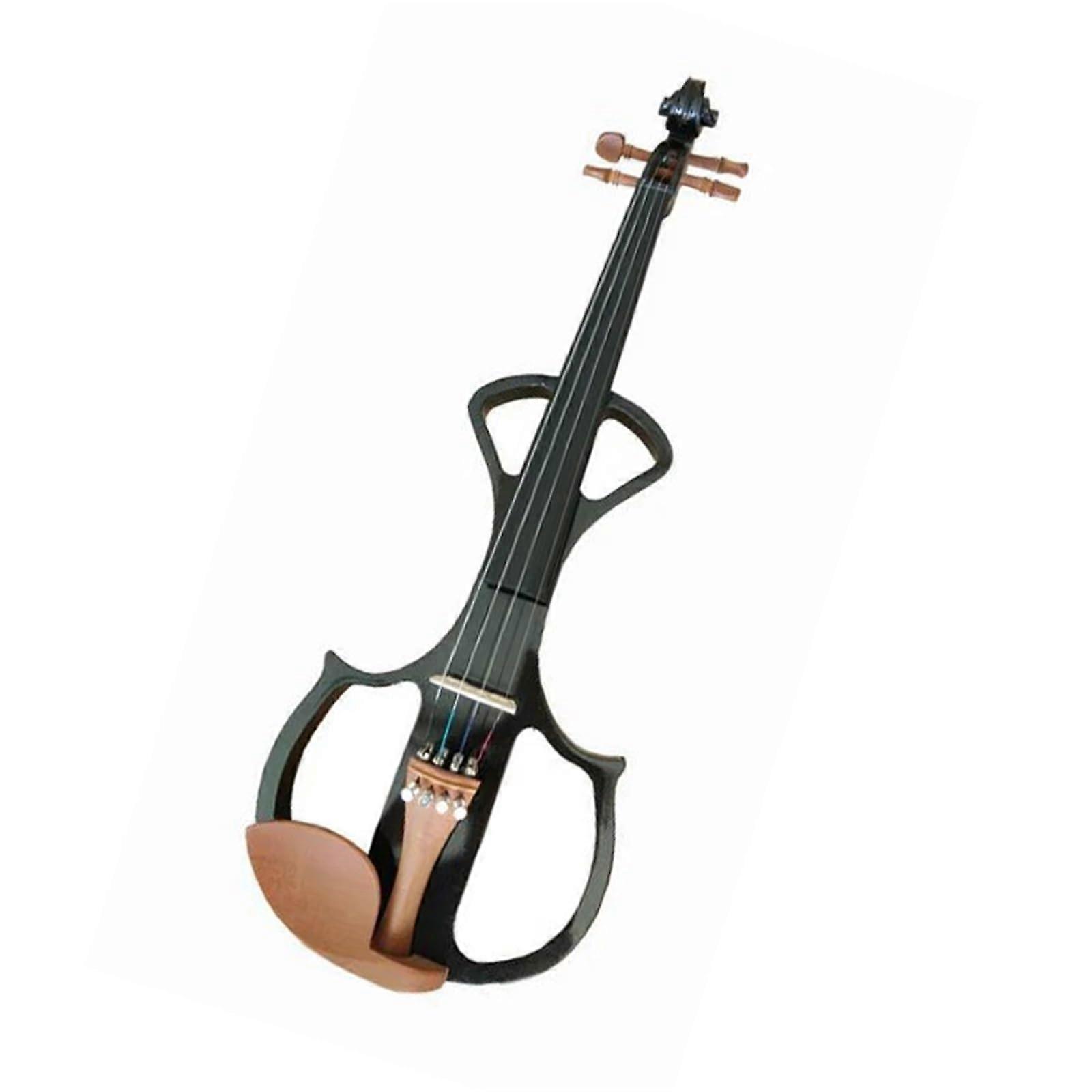 4/4 Beginner Violin Solid Wood Full Size for Students with Glossy Finish and Stable Tuning
