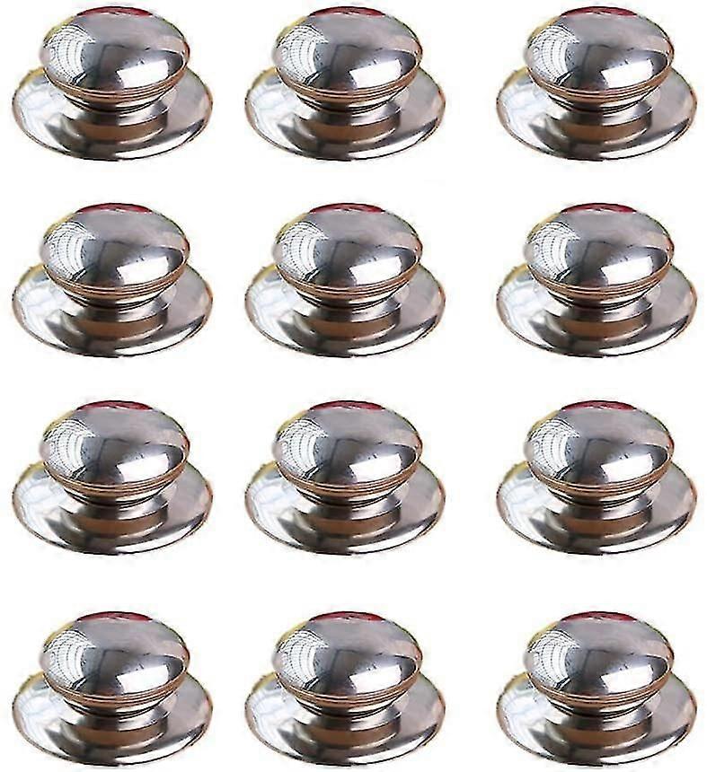 10 Pack Stainless Steel Lid Knobs, Able Replacement Easy Install Knobs, Rustproof And Heat