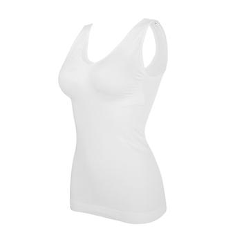 Ale! Hontri Shapewear -naisten muotoilevat topit, saumattomat kompressioliivit, vartalonmuokkaavat topit rintapehmusteilla, vatsaa tukevat topit, valkoinen, XL