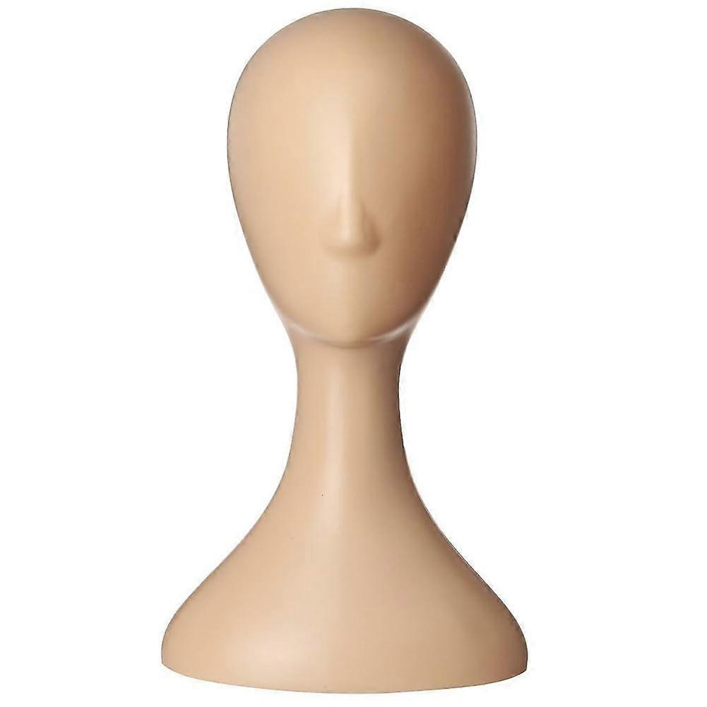 Mannequin Head for Wig Display with Smooth Plastic Surface, Durable Salon Training Stand