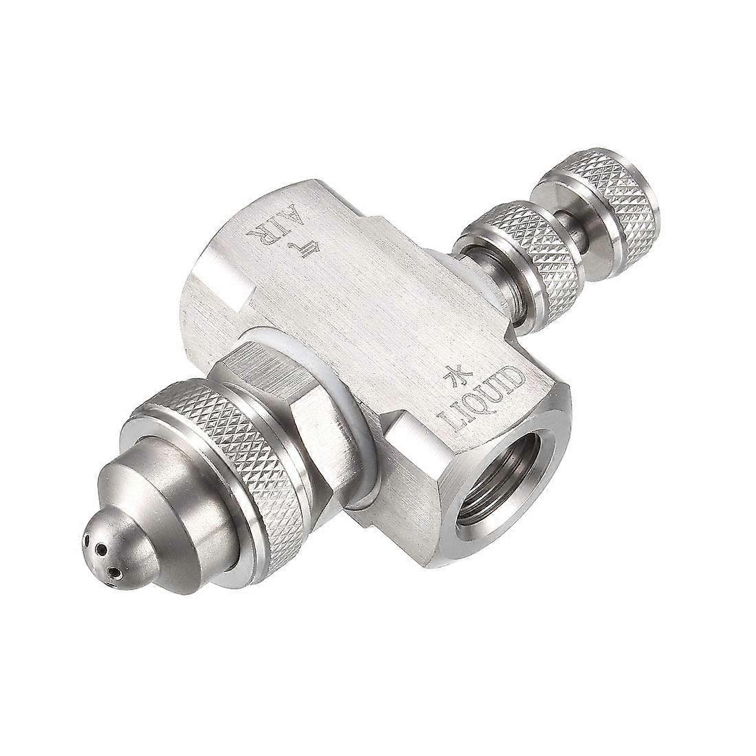 Wide Angle Low Pressure Misting Nozzle 1/4 BSPT Air Atomizing Spray Tip for Wide Coverage