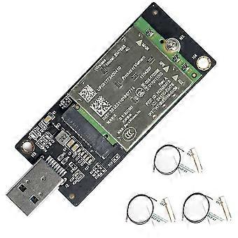 2026 Suitable EM7565 4G LTE Module+3X4G Antenna+USB Adapter CAT-12 600Mbps CBRS NGFF Module Cat12 NGFF Module Cat12 for Laptop