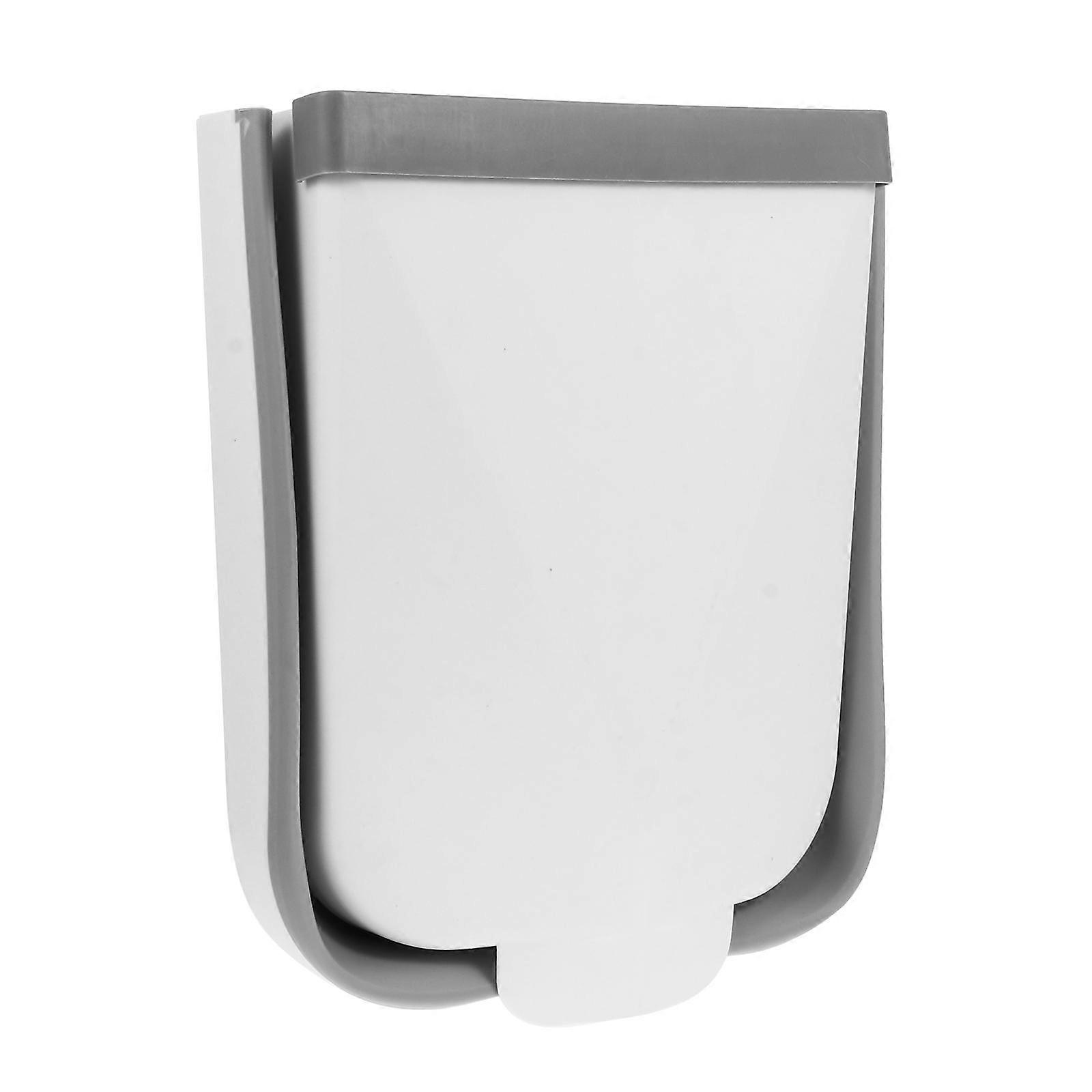 Hanging Trash Can for Wall-Mounted Garbage Bin 1Pcs White Storage Container