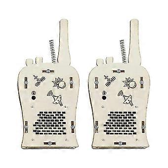DIY Wireless Walkie-Talkie Model Science Kit for Kids Physics Experimental Tool Kit Children Learning School Supply