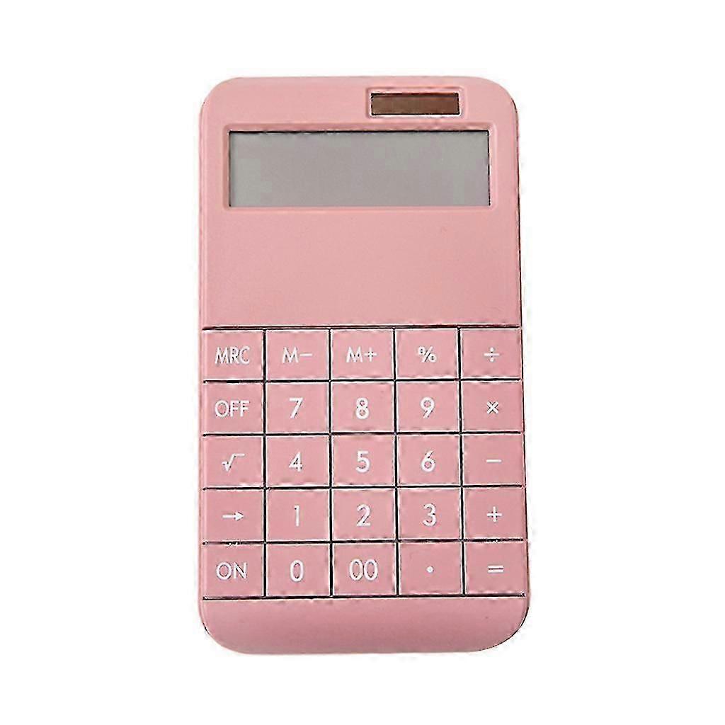 Electronic Calculator, Capacitive Touch 10.3X18.5cm, Green/Red, Desktop Digital Computing Device