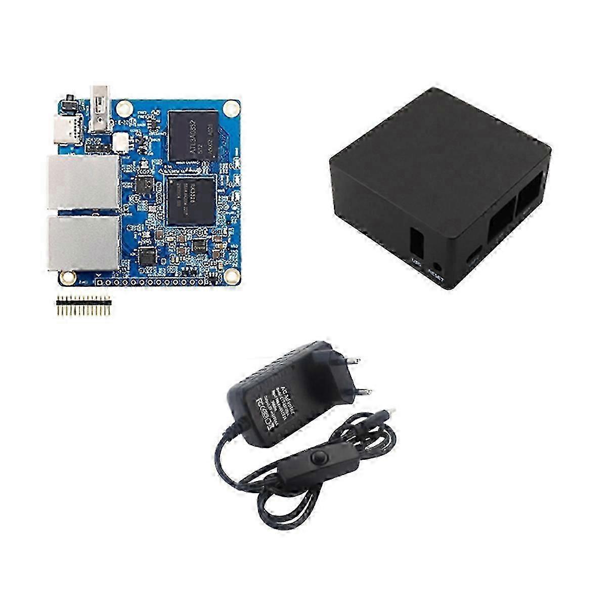 compatible R1 Plus Development Board with Shell 1GB RAM Rockchip Supports Android9//Debian/OpenWRT OS EU FAST