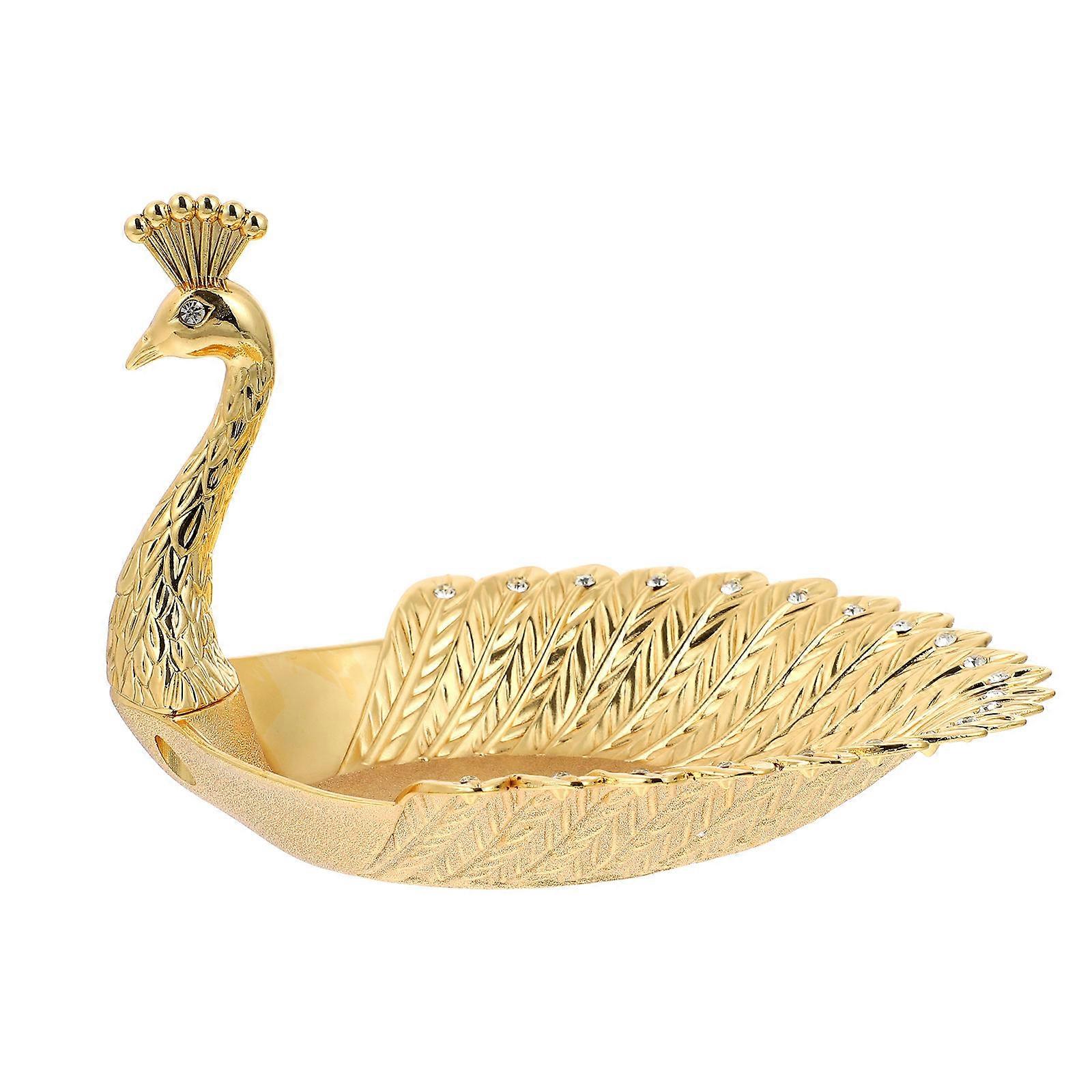 Creative Alloy rhinestone-bordered Modelling Desktop Storage Compote