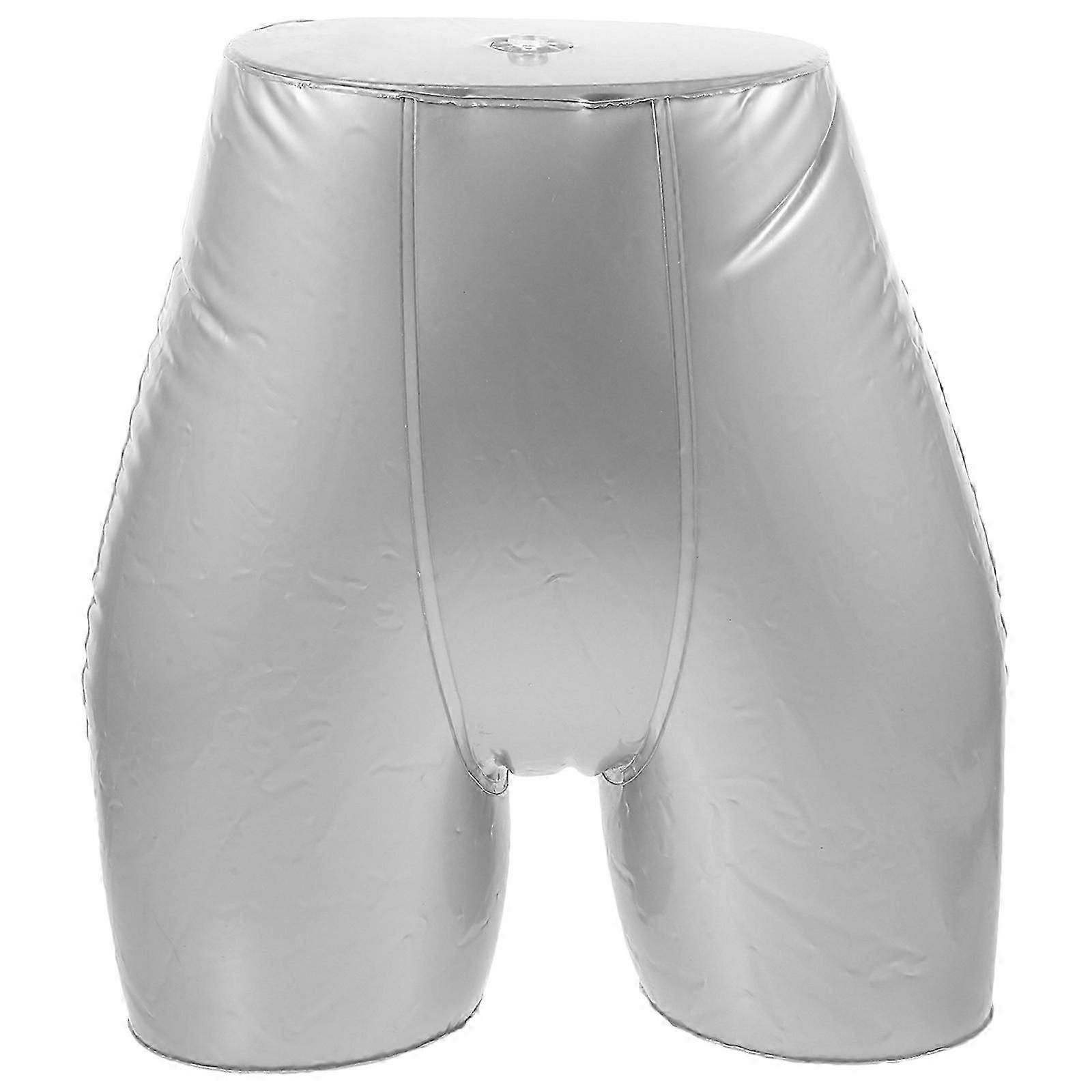 Silver PVC Mannequin Model for Pants Display Inflatable Stand