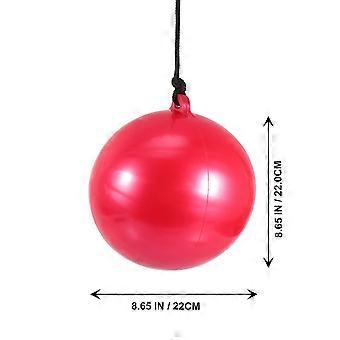 Boxing Hanging Vent Balls for Training Use 1Set Red PVC Indoor Punching Balls