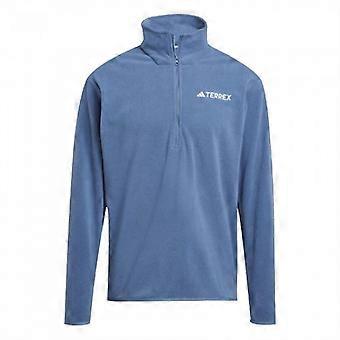 Camisa de lã Adidas Terrex Multi Essentials masculina com meio zíper