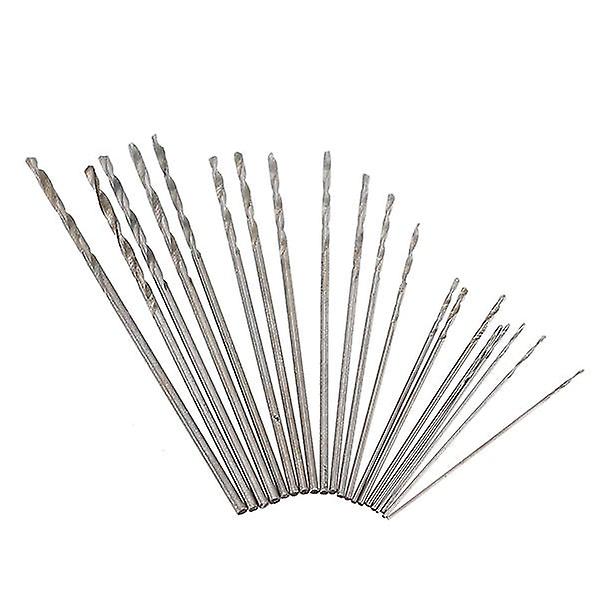 Mini 0.3-1.0mm Clamping Hand Drill With Keyless Chuck 20pcs Twist Drill Bits