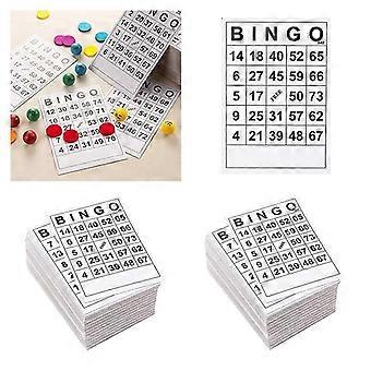 Bingo Cards 1 On Single 120 Sheets Disposable Cards 120 Cards Without Repeat