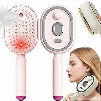 Electric Spray & Massage Hair Brush, 3 in 1 Electric Spray Air Cushion Massage Comb, Anti-Frizz Hydrating Hair Brush for Dry Frizzy, Damaged Hair