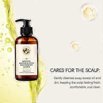 Batana Oil Rosemary Ginger Hair Shampoo, Deep Clean Scalp Strengthen Hair Roots, Daily Volumizing Thin Hair Care For Men Women