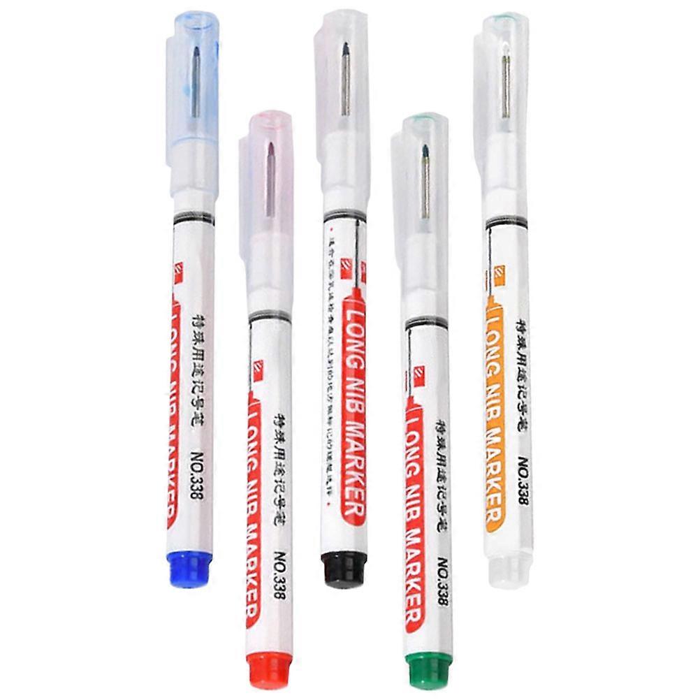 5Pcs Practical Woodworking Marker Carpenter Tools Multi Use Pen Paint Pen