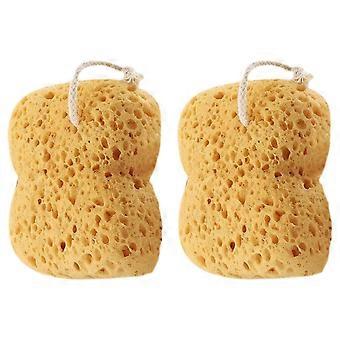 2pcs éponge en nid d’abeille pour la douche et confortable exfoliant corps épurateur éponges de bain femmes hommes fournitures de salle de bain