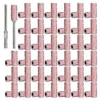 Nagelschleifbänder, Körnungsfeilenbänder für Nagelbohrer, 2 Sets, Rosa