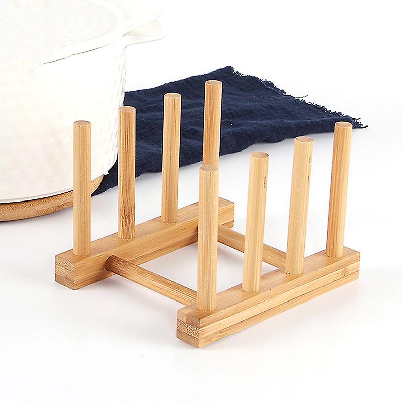 Wooden Sink Bowl Plate Dish Drainer Rack Pot Lid Cover Holder Storage Shelf Rack