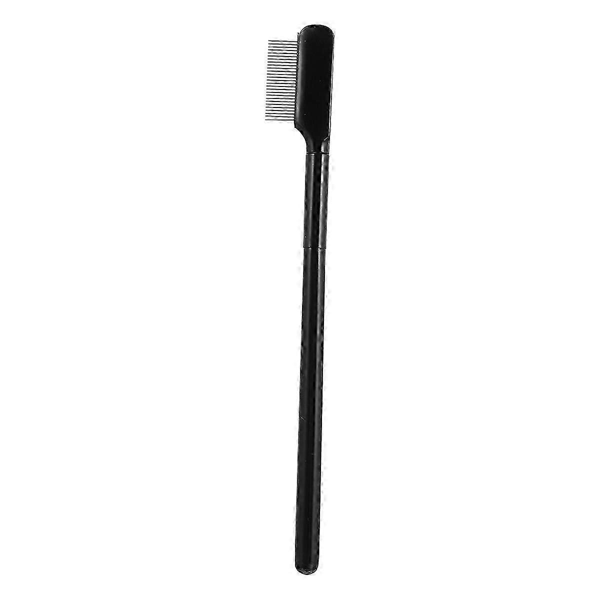 Mascara Brush Eyebrow Comb for Lash Separation 2Pcs Black Makeup Kit