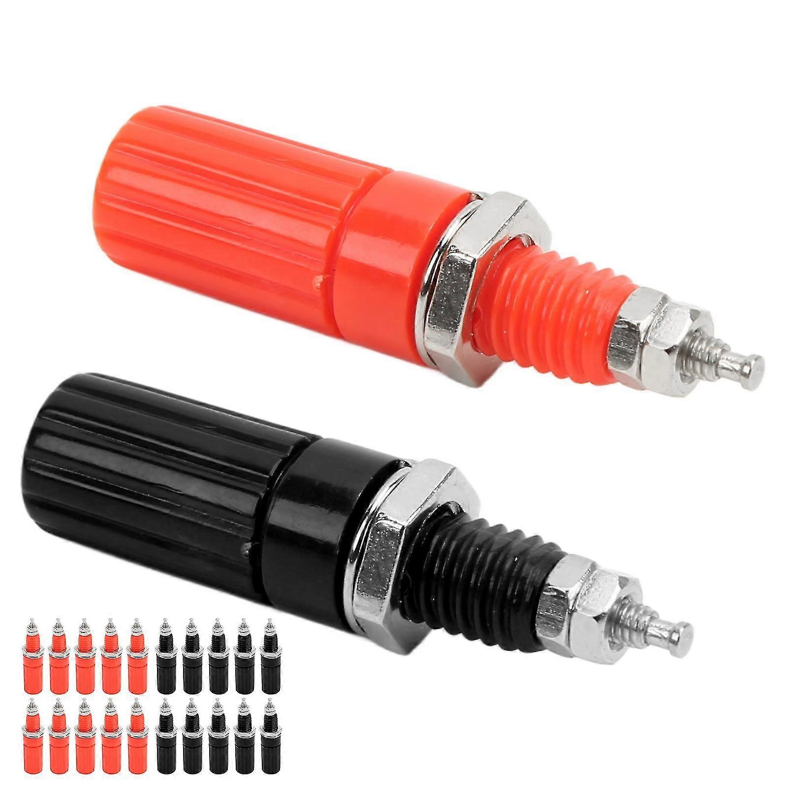 4mm Banana Plug 10Pairs Insulation Performance Compatible with M3 Pluggable Binding Post