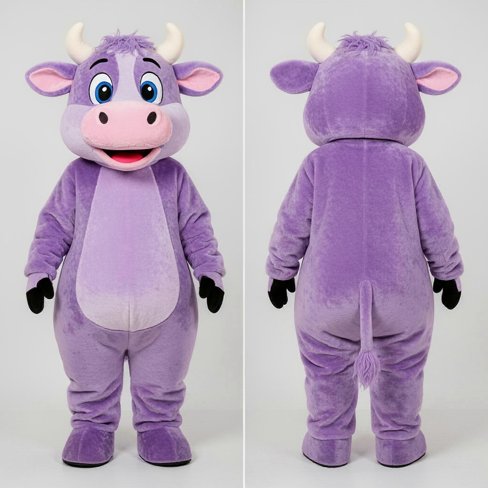 MASTICOT Lavender Soft Rounded Cow Mascot