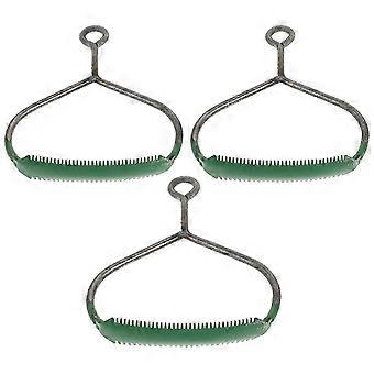 Z8 Duurzame kam voor het verzorgen van paardenhaar, 3 stuks, gemaakt van groen ijzer.