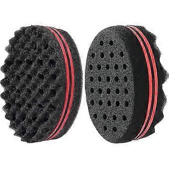 Sponge Hair Brush, 2 Pieces Curl Sponge Magic Twist, Wave Barber Hair Brush Sponge, Afro Curl Sponge, Dread Locking Twist Barber Tool Compatible With