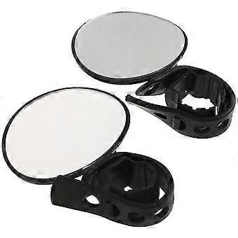 Fahrradrückspiegel Verstellbarer Lenker Fahrradspiegel Stoßfestes Kunststoffglas Radfahrer Radfahren 2Pcs