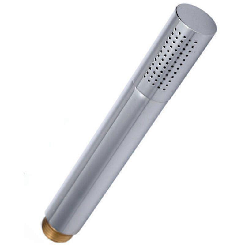Mini Universal Handheld Shower Head, Chrome-Plated Brass (Round)