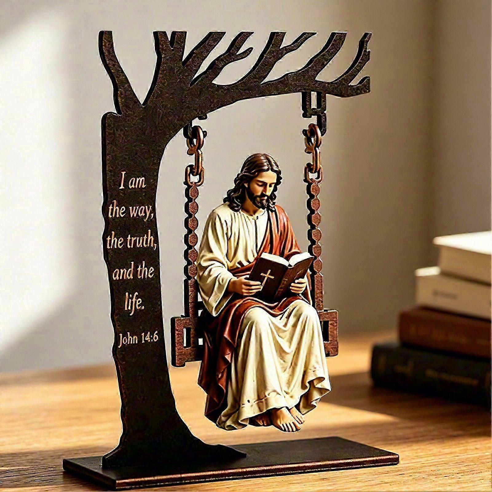 Resin Jesus Swing Figurine