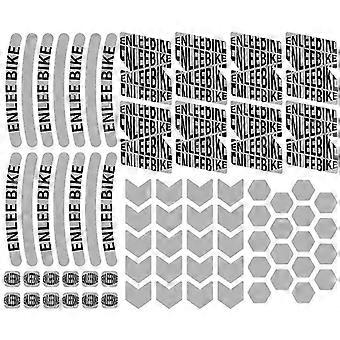 72 pegatinas reflectantes de formas variadas