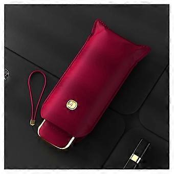 Travel Umbrella Windproof Compact Folding Design with LightBlocking Layer for Sun and Rain