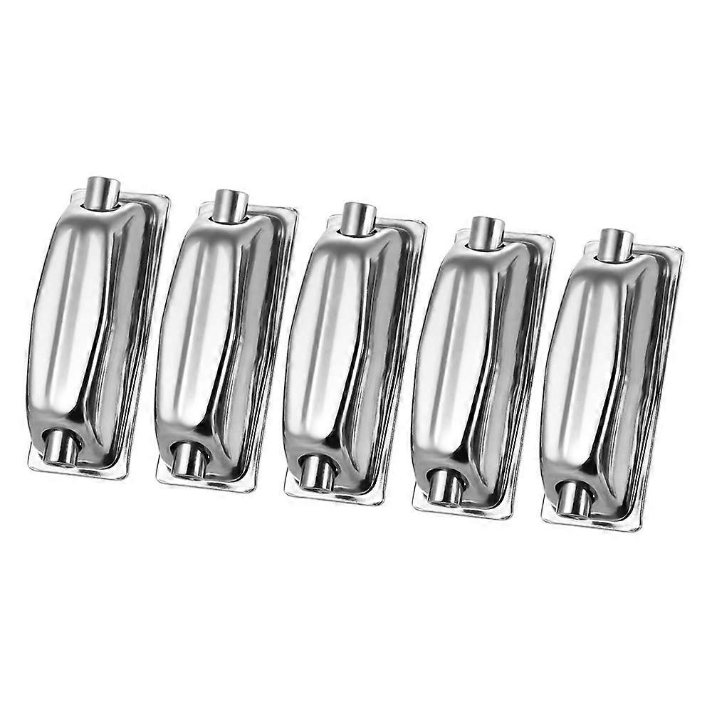 5pcs Double End Drum Lugs with Claw Hooks, Rectangular Metal Snare Drum Hardware Set