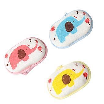 Bath Sponge Cotton for Cleaning Use 3Pcs Colorful Sponges