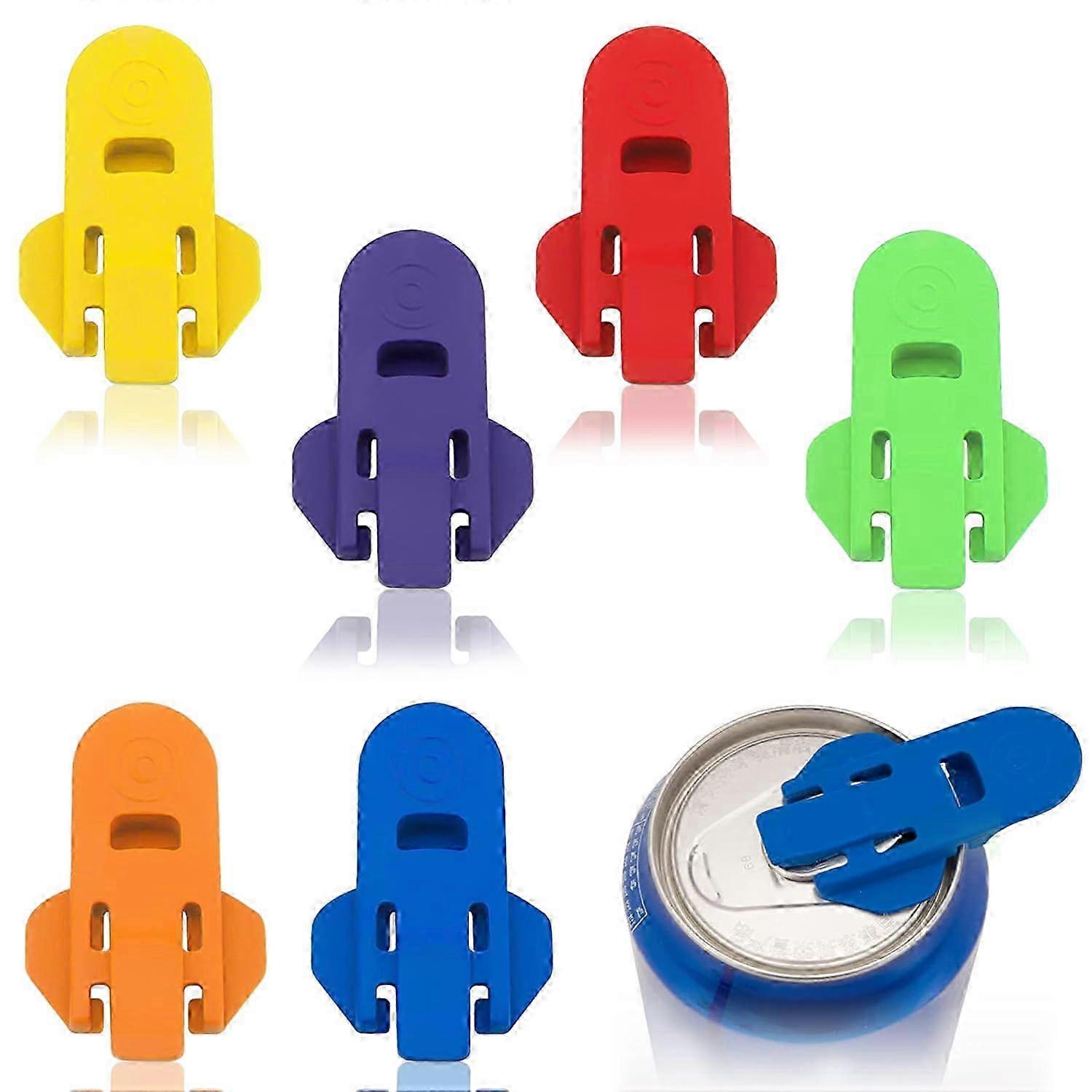 6Pcs Coloured Can Opener Caps