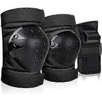 Knee Pads Set Elbow Pads Kids Kids Adult 6 In 1 Adjustable Protective Gear Set suitable for Skateboarding, Roller Skating, Cycling, Scooter