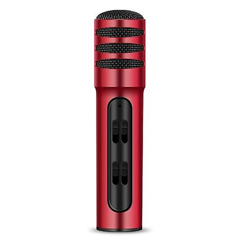 Bgn-c7 Condenser Microphone Dual Mobile Phone Karaoke Live Singing Microphone Built-in Sound Card