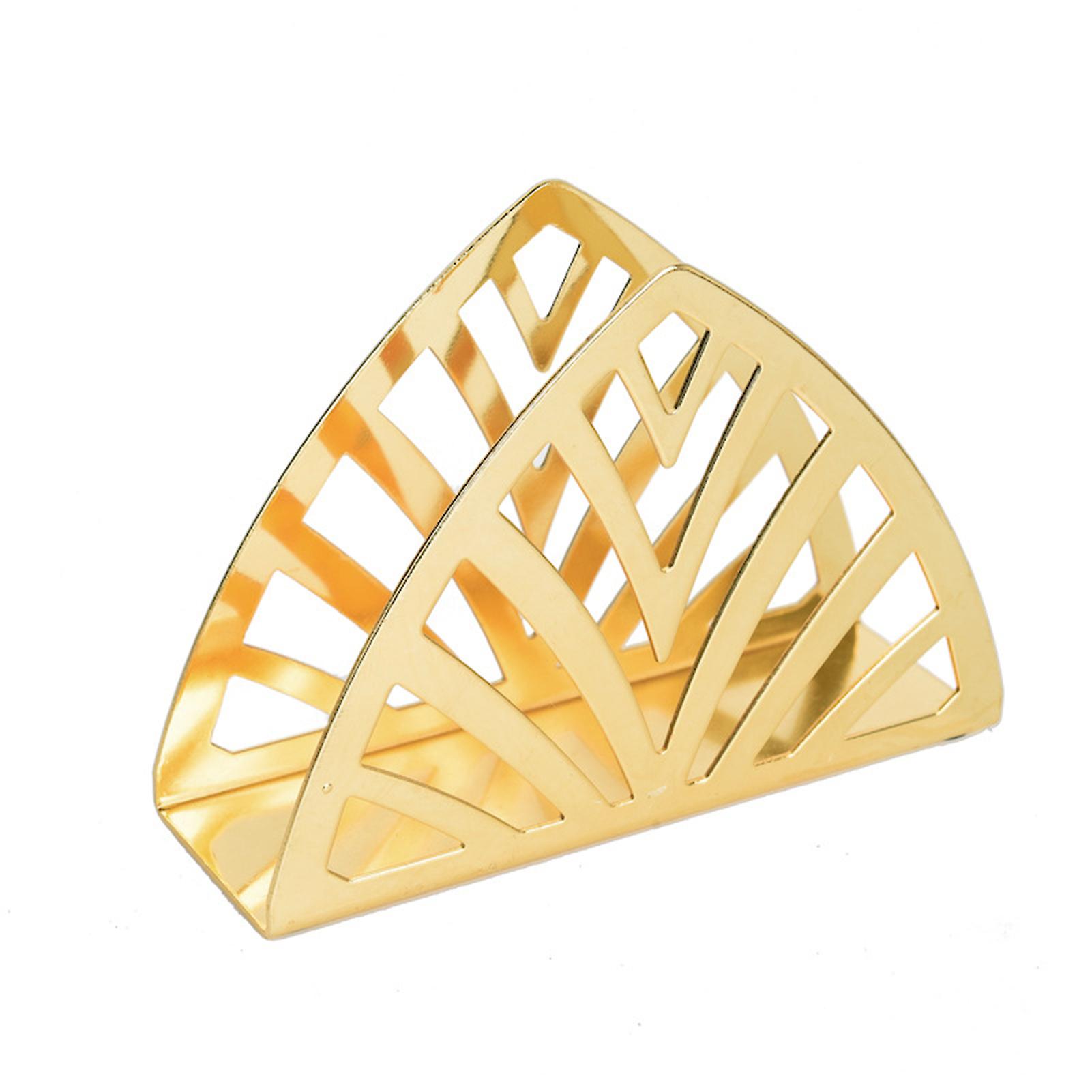Hollow Out Gold Napkin Holder Napkin Holder With Nonslip Bottom