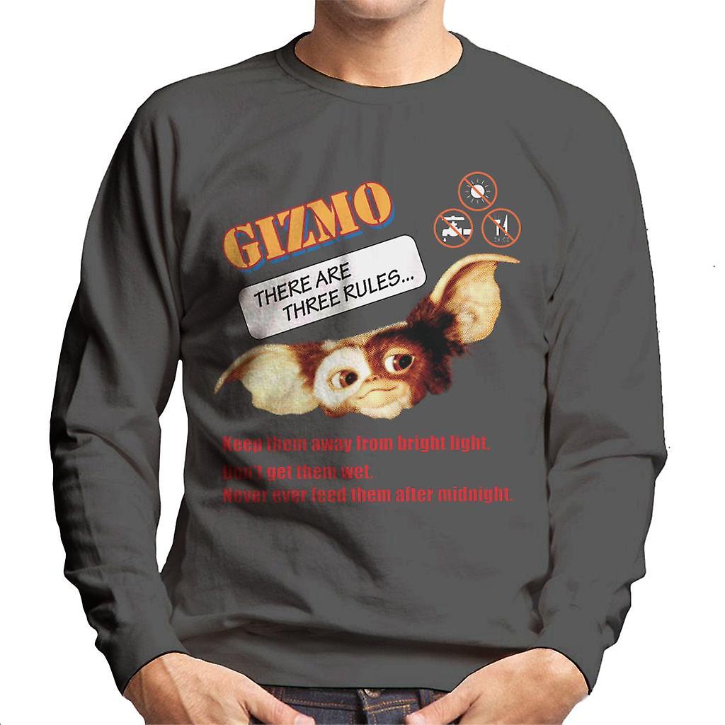 Gremlins Gizmo There Are Three Rules Men's Sweatshirt